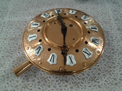 Copper wall clock
