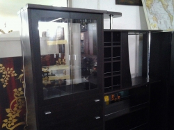 Large glass counter cabinet