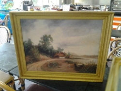 Old oil painting signed Rudberg 1861