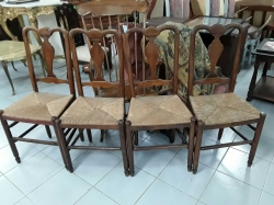 4 wooden chairs
