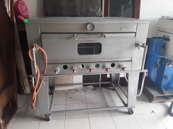 Large gas pizza oven 76x123x120 cm