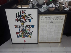 2 Posters in French framed