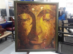 Oil painting with frame