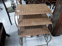 3 rattan nest tables