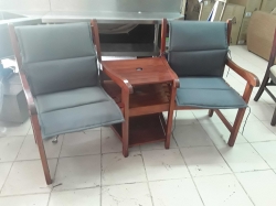 Love wooden chair with covers