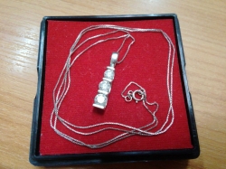 Lady necklace White gold with Diamond