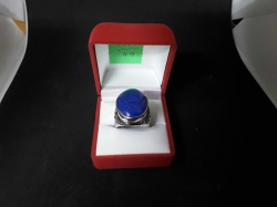 Ring lapis Lazuri in silver setting size 9.5