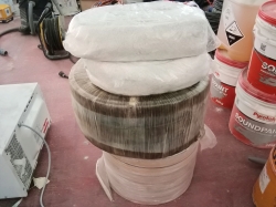 Fire barrier packing material & rubber bubbles