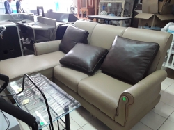 Brown Sofa bed with 3 cushions
