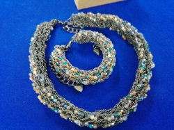 Set of costume Jewellery necklace and bracelet