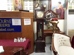 Westminster chime mahogany grandfather clock working