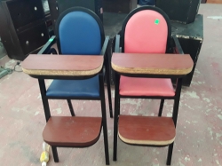 A pair of baby hight chairs