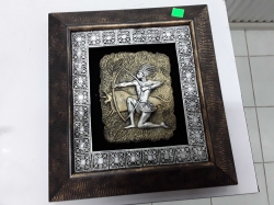 3D Canadian carve picture in wooden frame