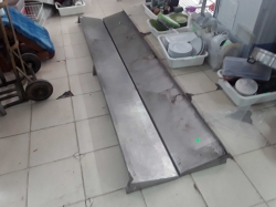 2x Stianless steel shelfs 30x240cm