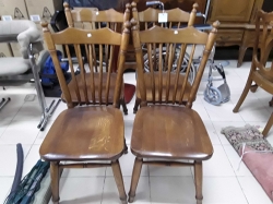 4x old wooden bar chairs