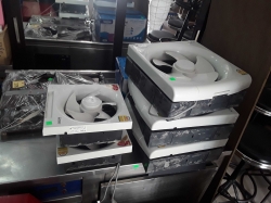 Exhaust fan 2 ways wall mount : 2 small and 3 big size