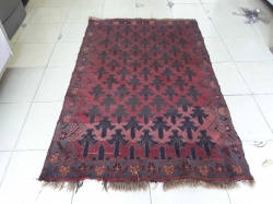 Red handmade carpet