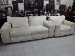 Cream sofa
