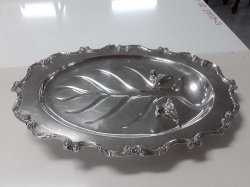 Silver plated tray some damage