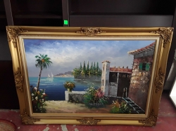 Oil painted with nice frame 80x110cm