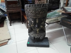 Wooden Buddha figure
