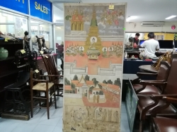 18ct Painting of Buddhist (W 84 x H185 cm)