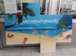 Large art oil painting