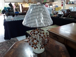 Amber glass lamp