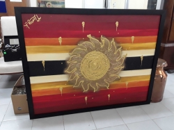A large oil painting