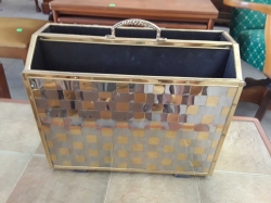 Brass magazine rack