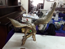Brass Engle on stand