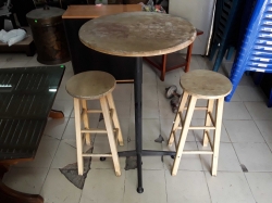 Hight table and pair of hight stools
