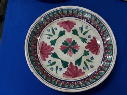 Large hand painted bowl, c 1880, from maastricht, Holland