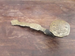 Old nice decorated good luck bronze scepter