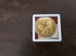 Old original gold/copper coin of Fried rich the Great
