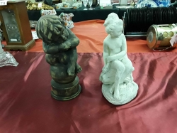 Lady and boy cupid