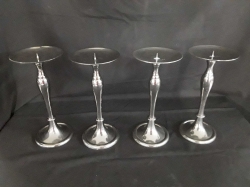4 pcs silver plated Candle sticks