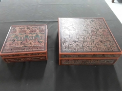 2x wooden box