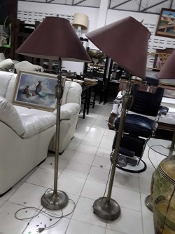 A pair of tall lamps