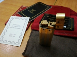 Gold Cartier Lighter with certificate