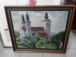 Oil painting in frame 70x61cm