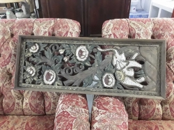 Wooden carved wall deco