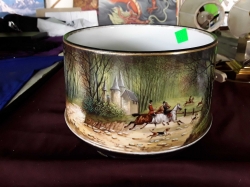 Hand painted with hunting scene
