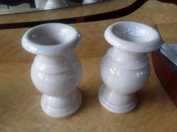 Pair of mable vases
