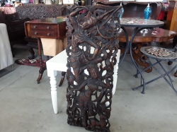 Wooden carving dancer