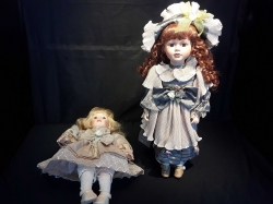 2pcs ceramic dolls