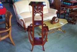 Plantstand with carved size 52x32x125 cm.