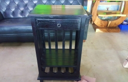 Wine rack 4 bottle 1 shelves 1 drawer size 53x40x90 cm.