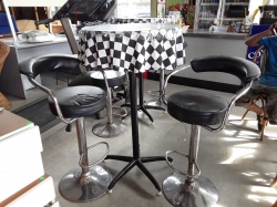 Bar table with 2 stools