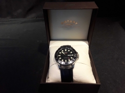 A brand new Swiss rotary watch with leather strap